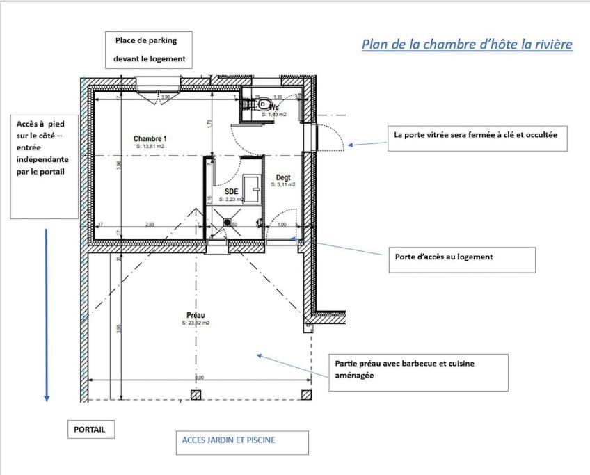 Chambre D Hote La Riviere 45M2 Jardin Et Piscine Aigrefeuille-dʼAunis Kültér fotó